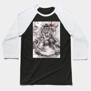 TMNT Raph on coat Baseball T-Shirt